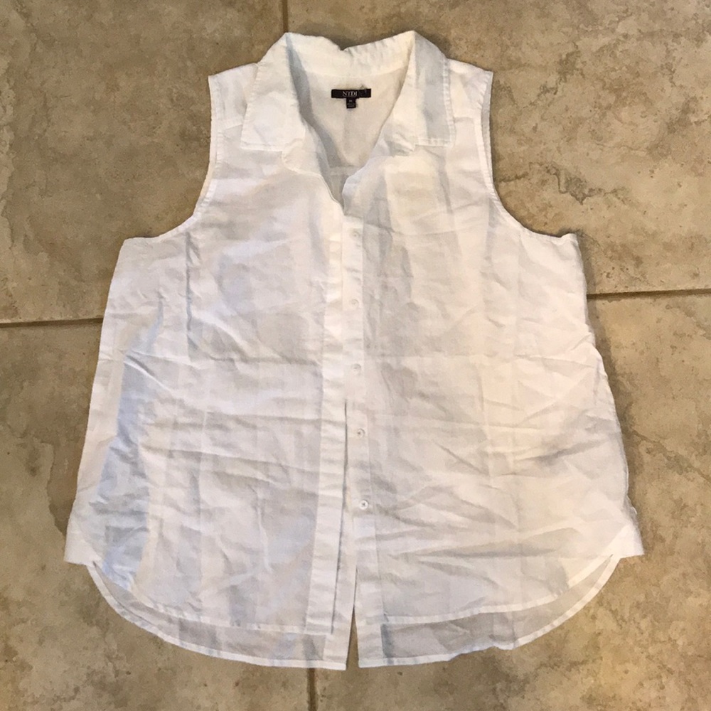 NYDJ women’s button down tank top size M like new